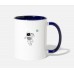 Space Solar System Astronaut Earth White/Blue Mugs